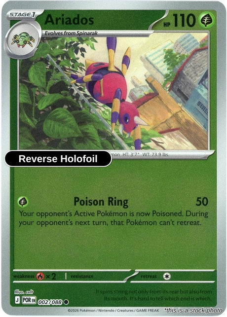 Ariados - 002/088 - [POR - ME03: Perfect Order] - Reverse Holofoil