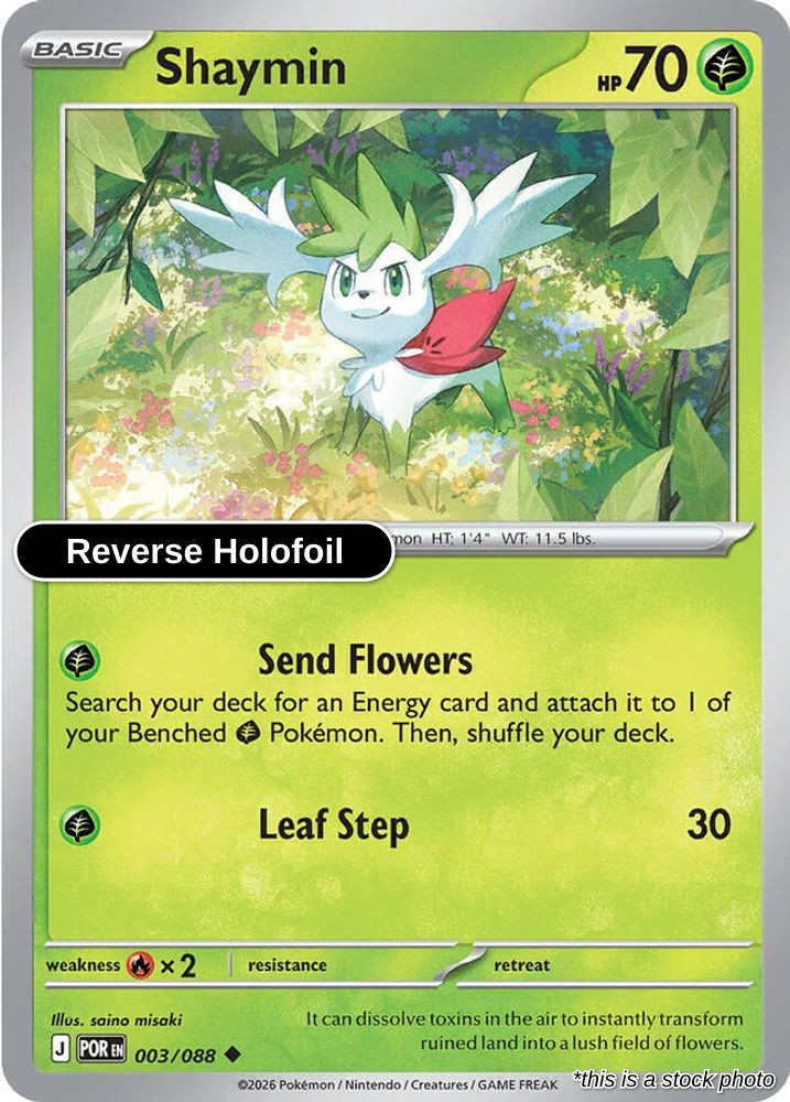 Shaymin - 003/088 - [POR - ME03: Perfect Order] - Reverse Holofoil