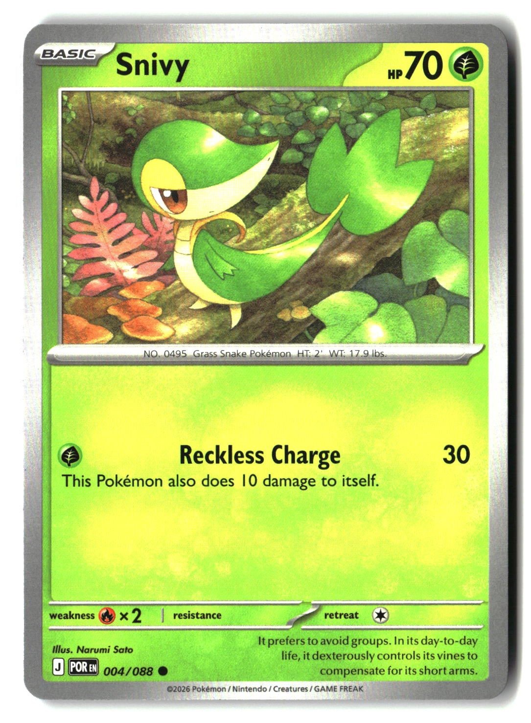 Snivy - 004/088 - [POR - ME03: Perfect Order]