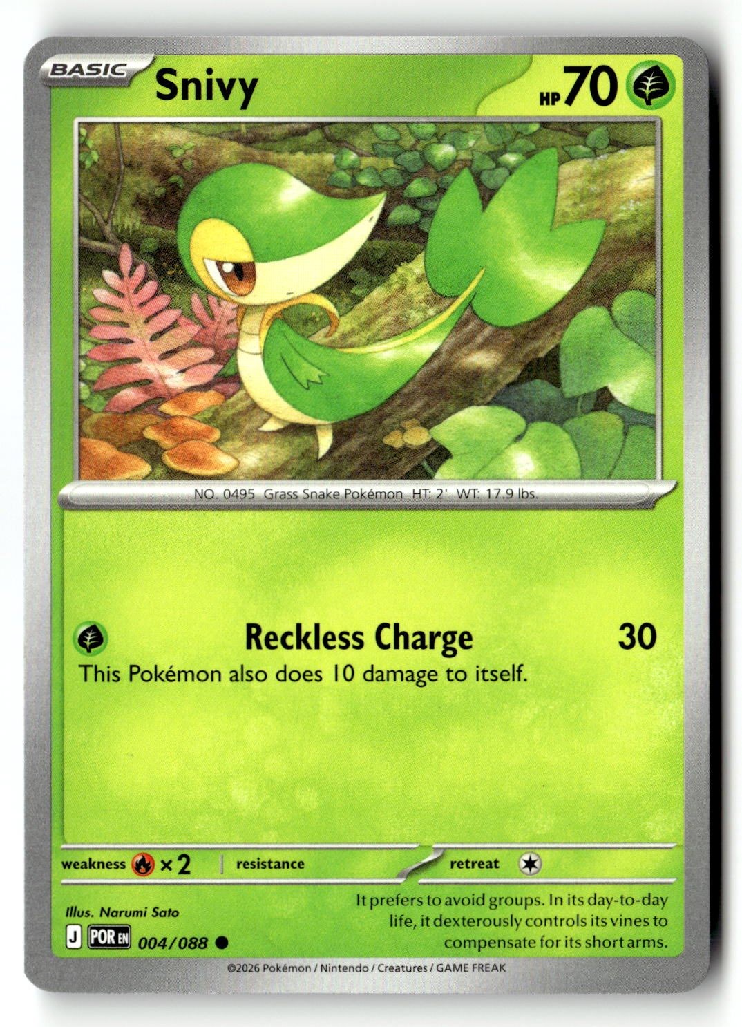 Snivy - 004/088 - [POR - ME03: Perfect Order]