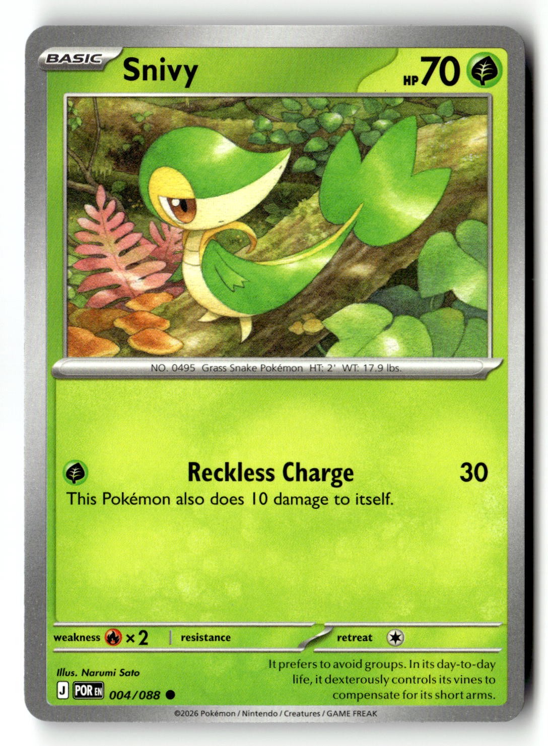 Snivy - 004/088 - [POR - ME03: Perfect Order]