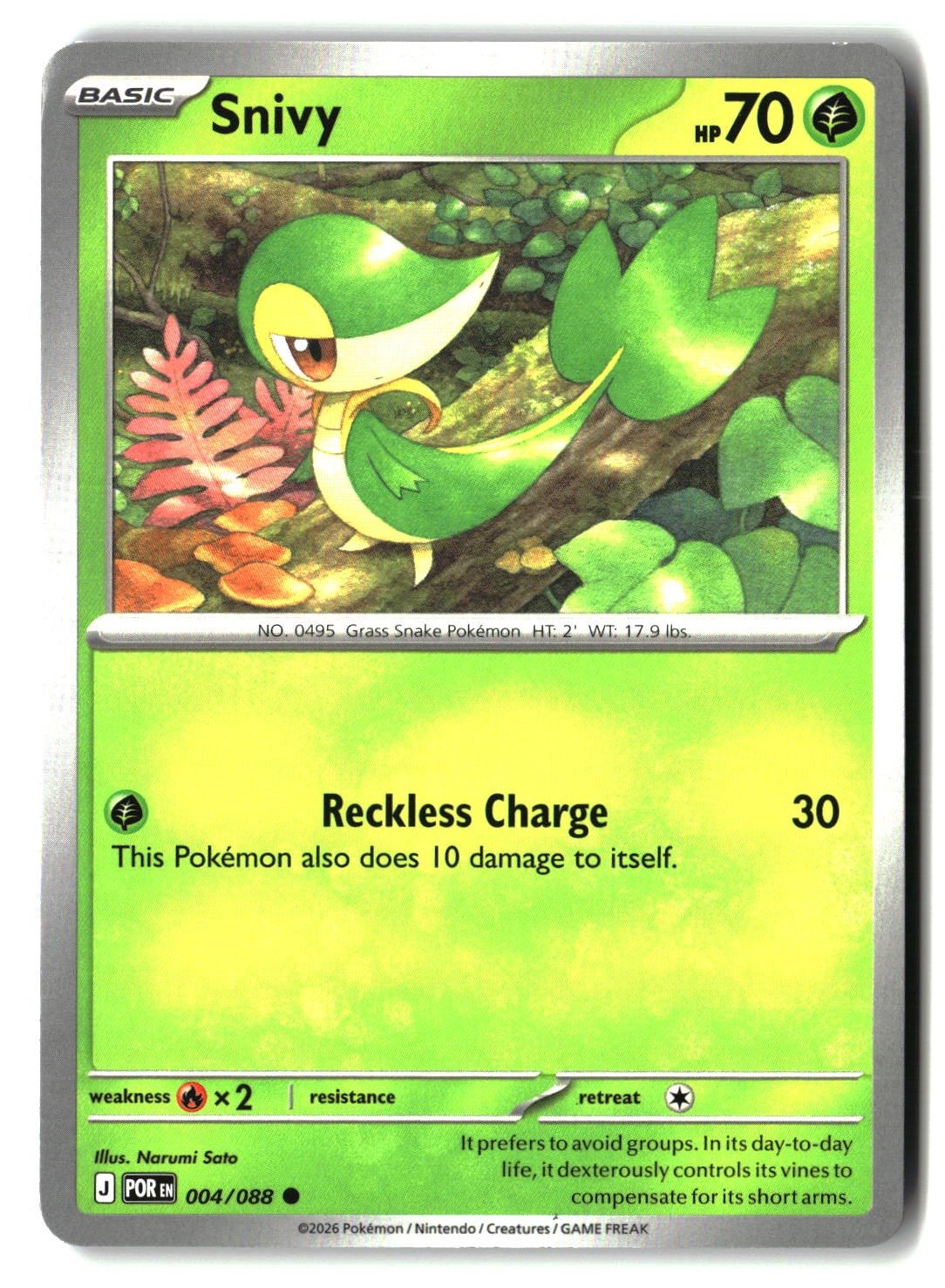 Snivy - 004/088 - [POR - ME03: Perfect Order]