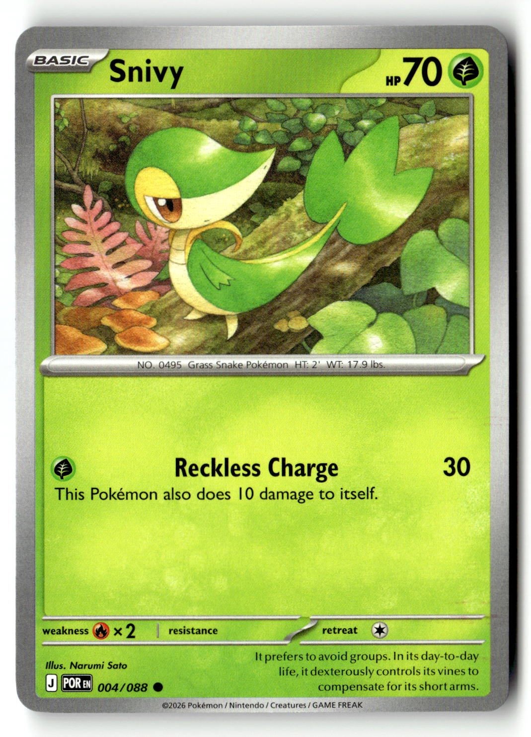 Snivy - 004/088 - [POR - ME03: Perfect Order]