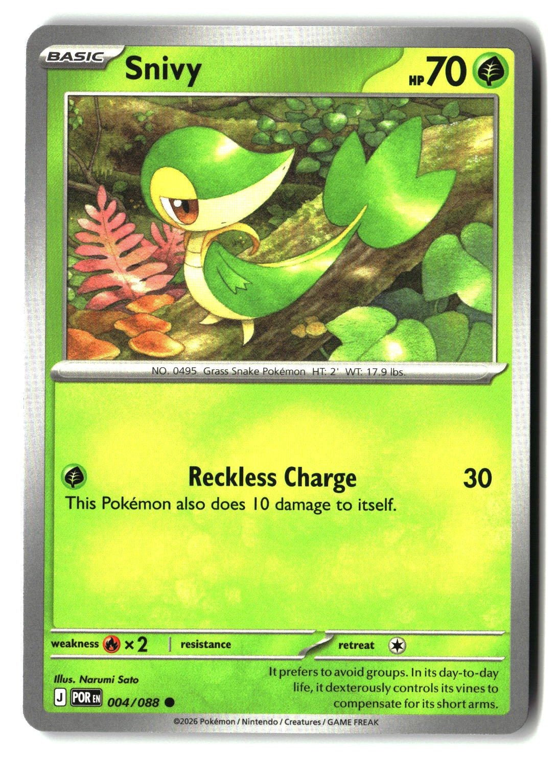 Snivy - 004/088 - [POR - ME03: Perfect Order]