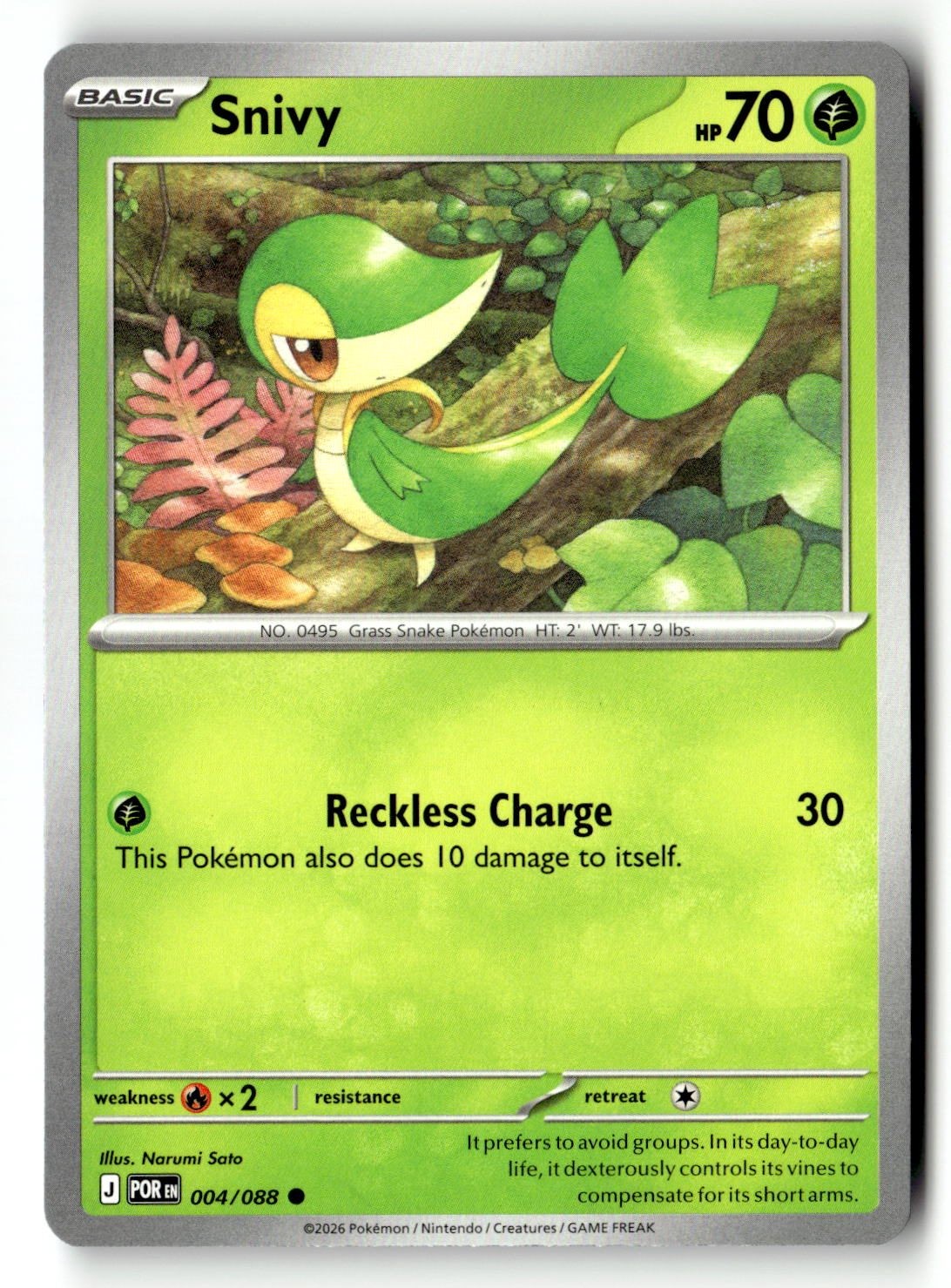 Snivy - 004/088 - [POR - ME03: Perfect Order]