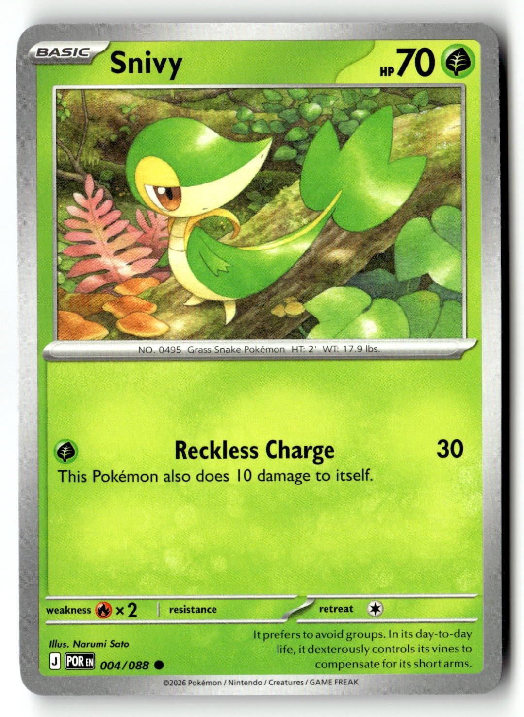Snivy - 004/088 - [POR - ME03: Perfect Order]