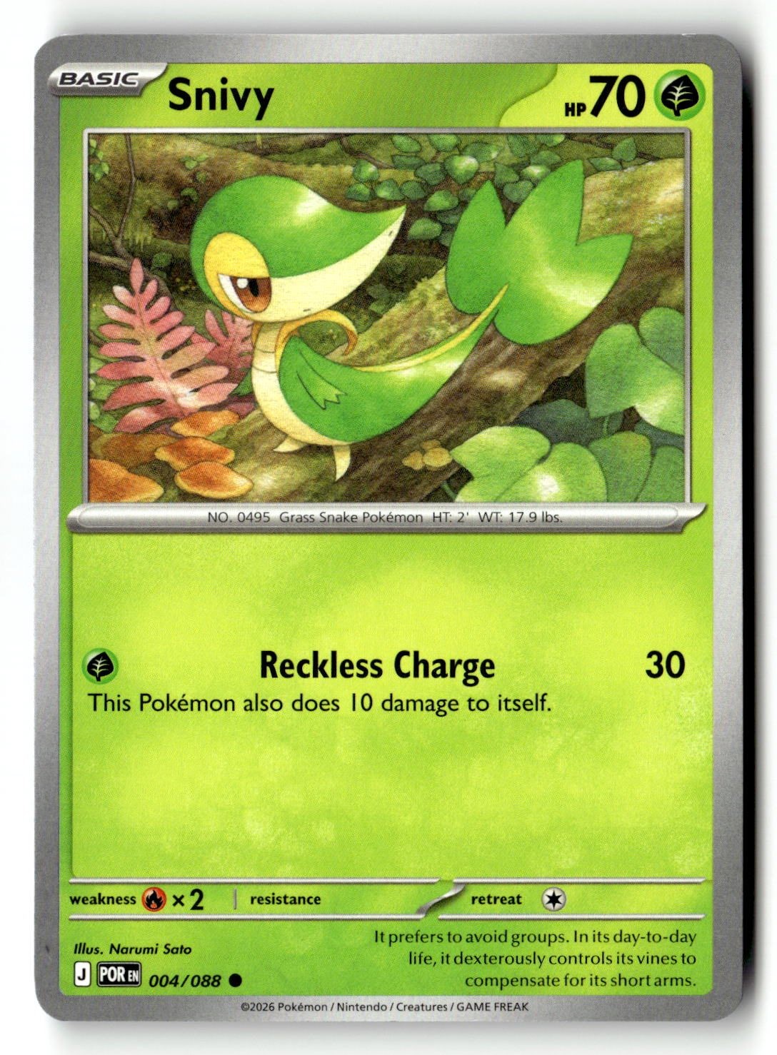 Snivy - 004/088 - [POR - ME03: Perfect Order]