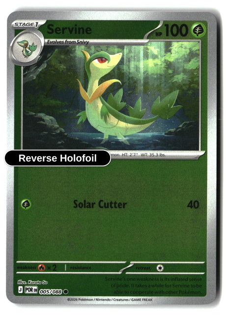 Servine - 005/088 - [POR - ME03: Perfect Order] - Reverse Holofoil
