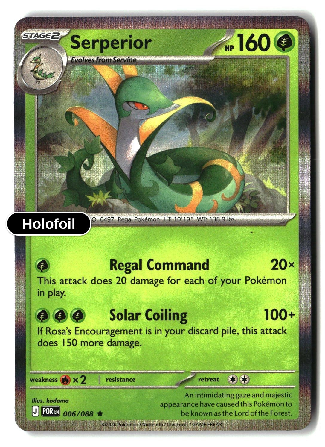 Serperior - 006/088 - [POR - ME03: Perfect Order] - Holofoil