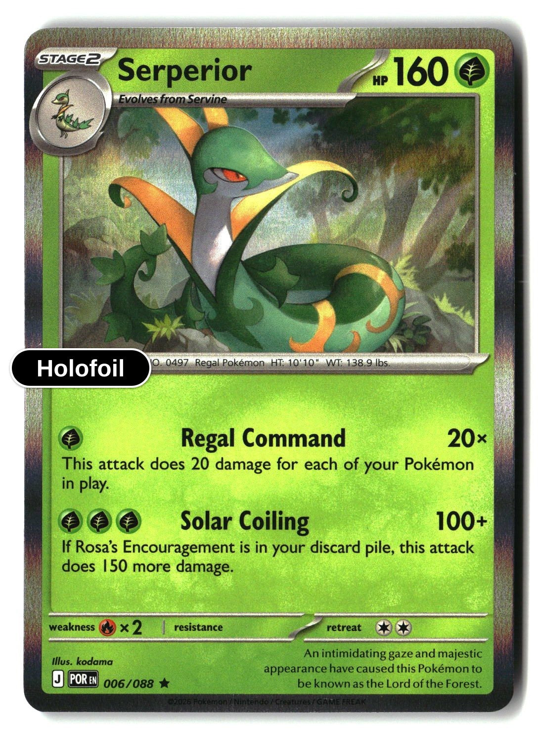 Serperior - 006/088 - [POR - ME03: Perfect Order] - Holofoil