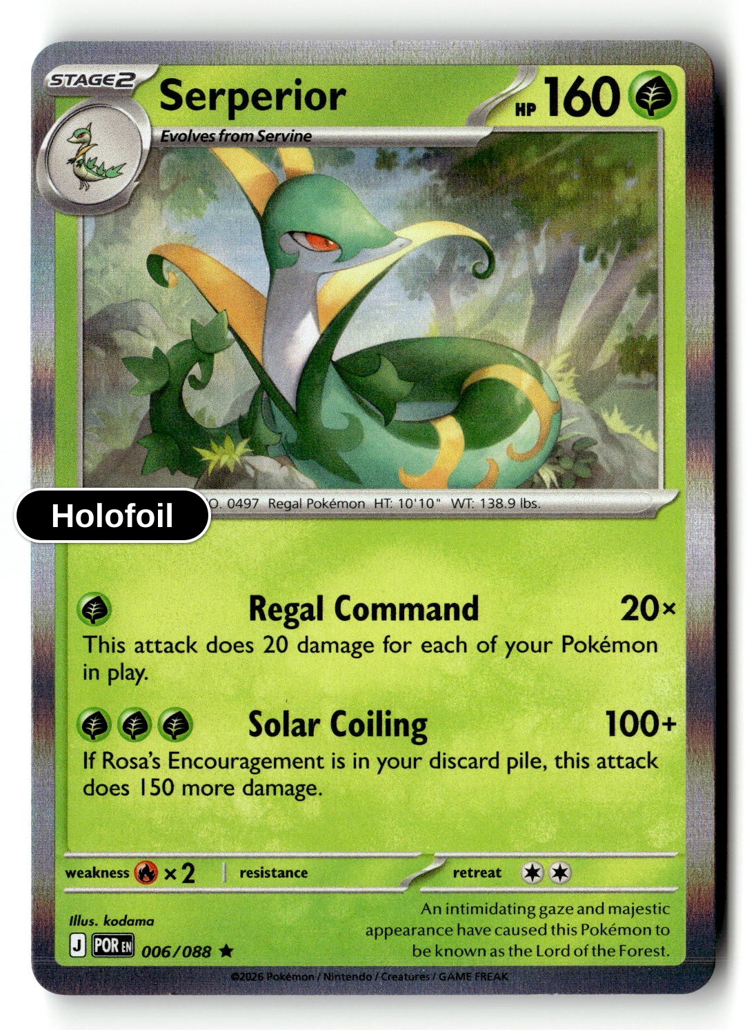 Serperior - 006/088 - [POR - ME03: Perfect Order] - Holofoil