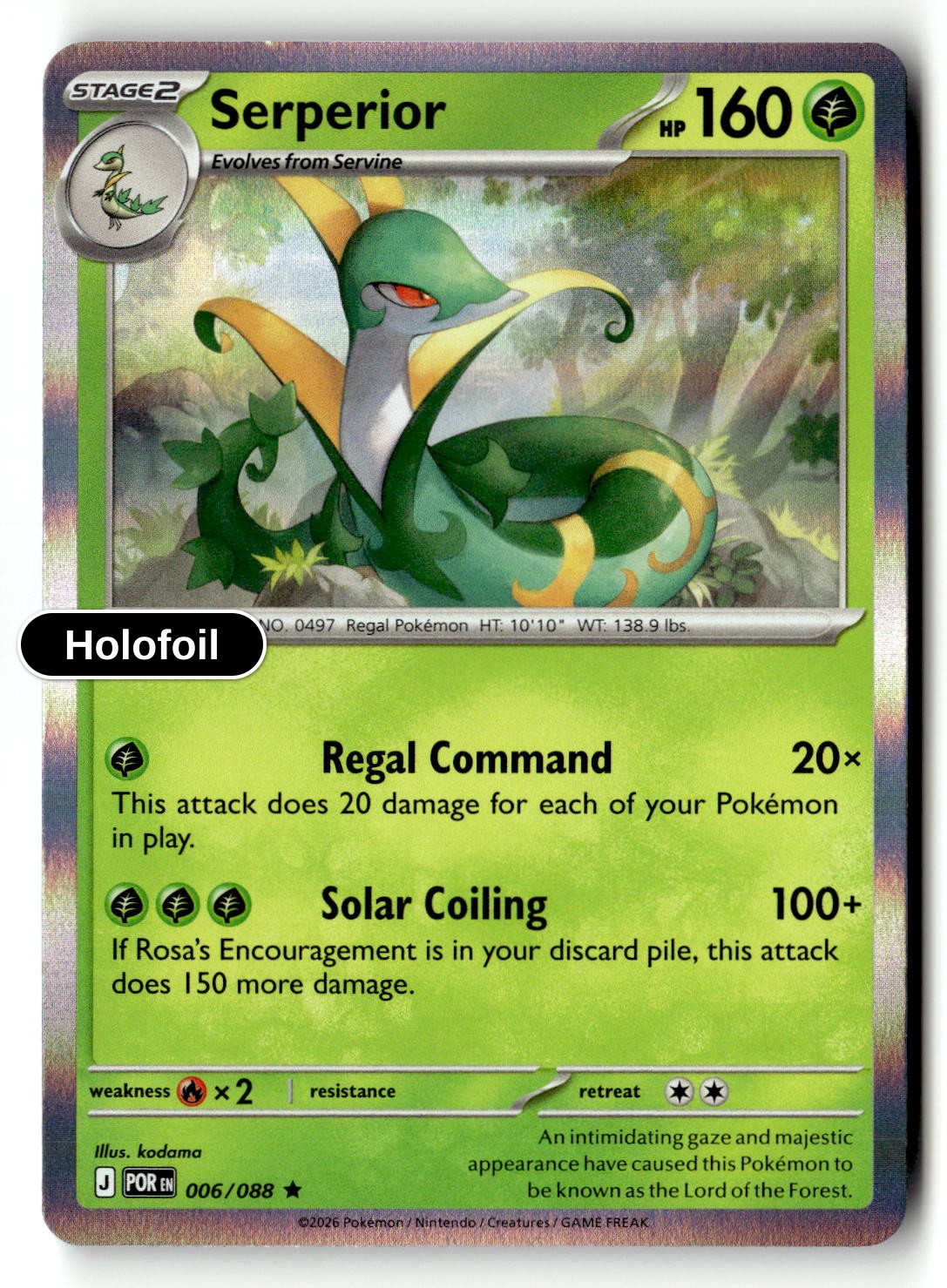 Serperior - 006/088 - [POR - ME03: Perfect Order] - Holofoil