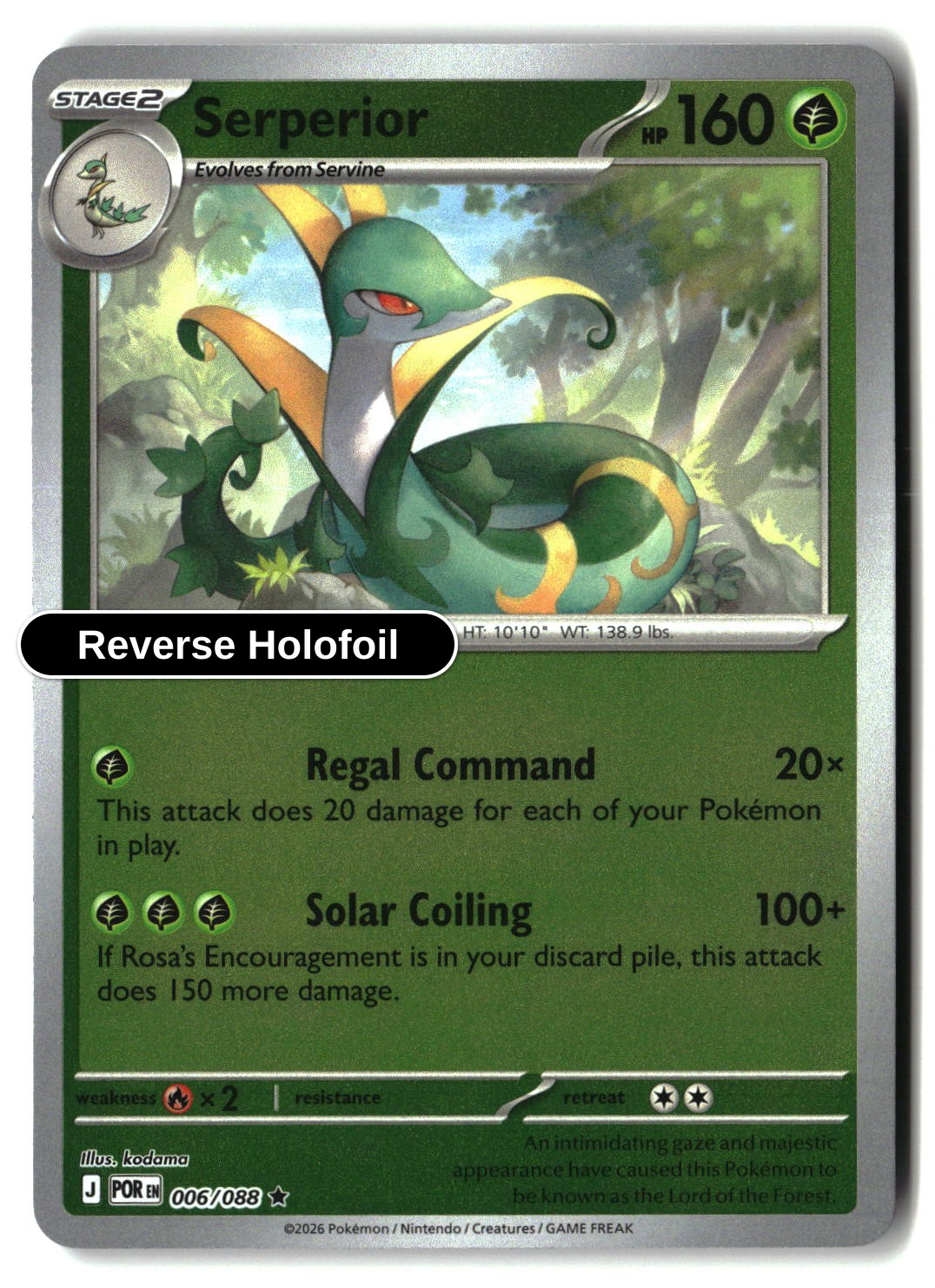 Serperior - 006/088 - [POR - ME03: Perfect Order] - Reverse Holofoil