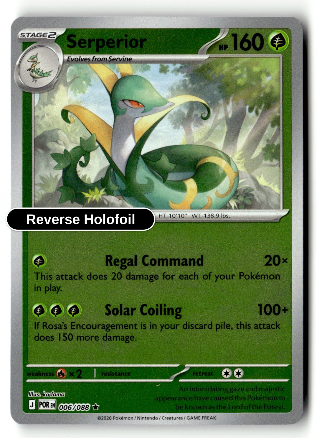 Serperior - 006/088 - [POR - ME03: Perfect Order] - Reverse Holofoil