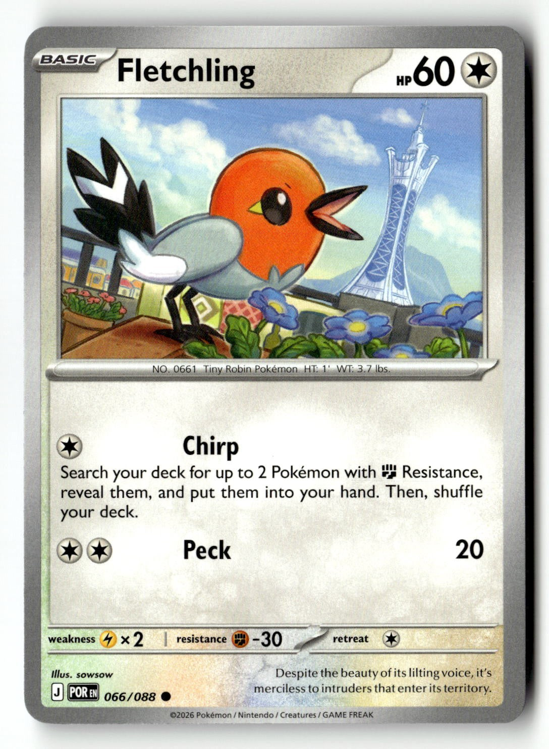 Fletchling - 066/088 - [POR - ME03: Perfect Order]