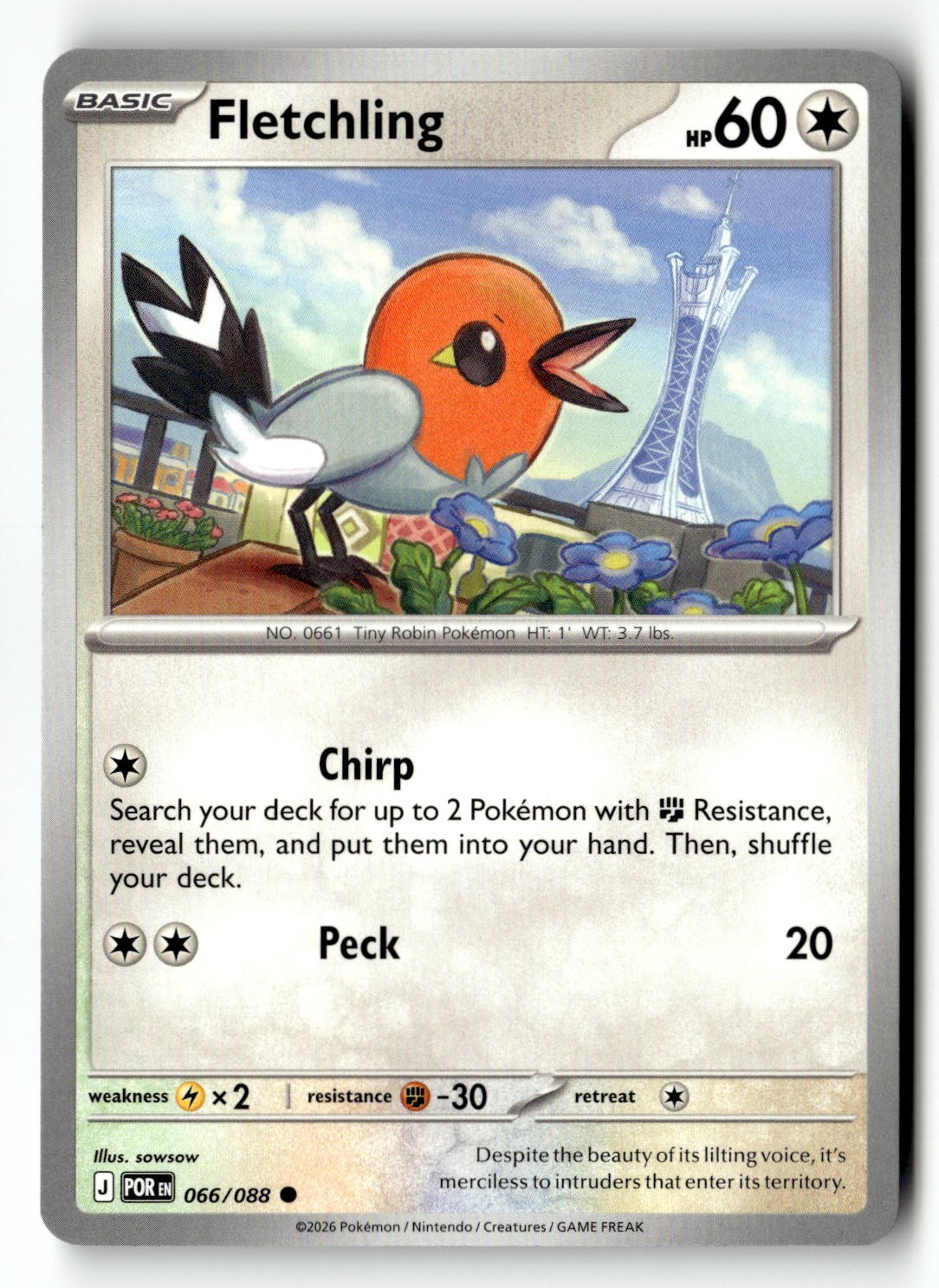 Fletchling - 066/088 - [POR - ME03: Perfect Order]