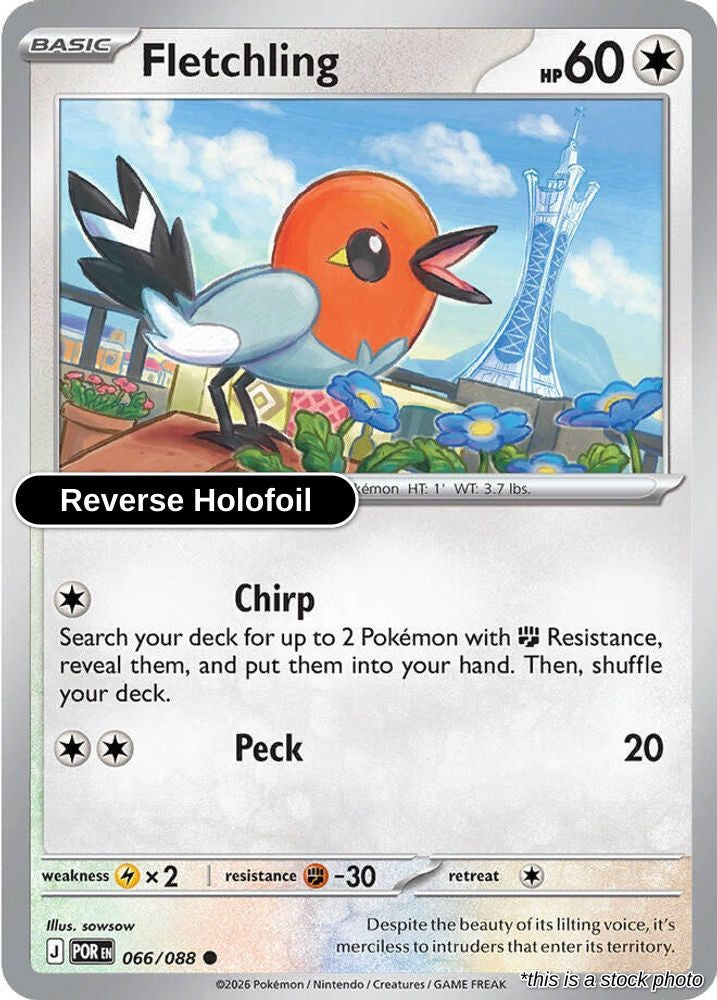Fletchling - 066/088 - [POR - ME03: Perfect Order] - Reverse Holofoil