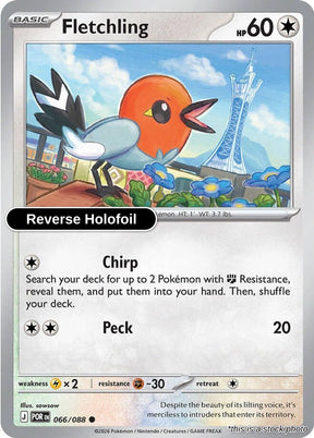 Fletchling - 066/088 - [POR - ME03: Perfect Order] - Reverse Holofoil