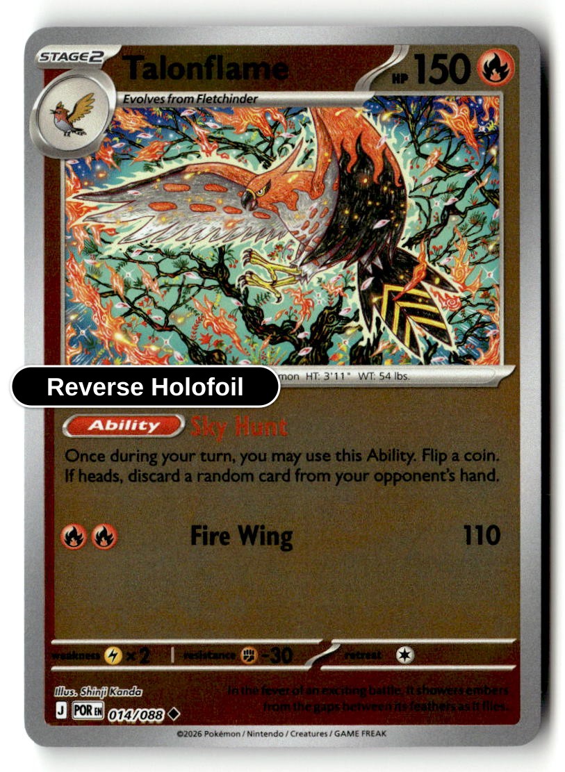 Talonflame - 014/088 - [POR - ME03: Perfect Order] - Reverse Holofoil