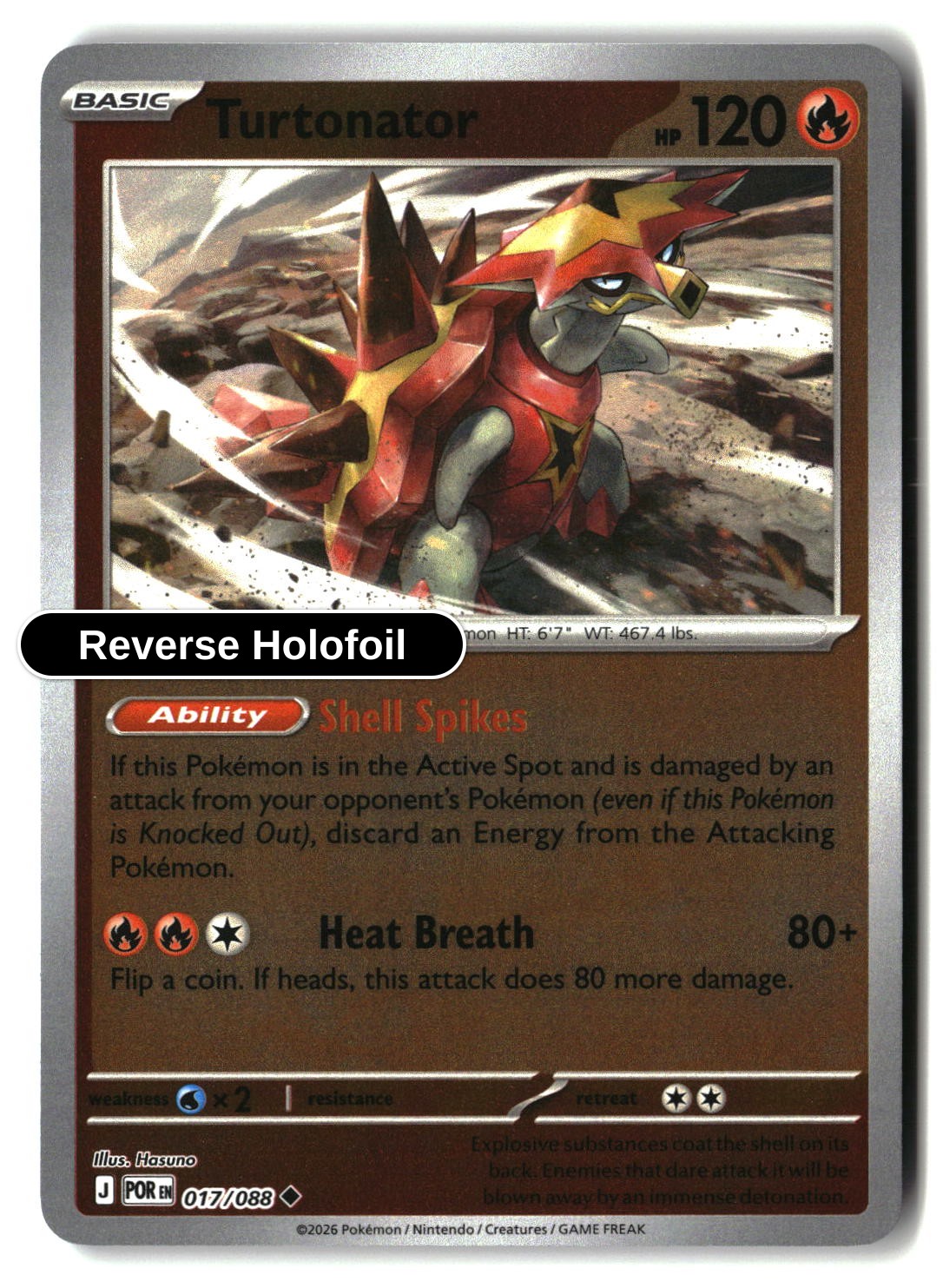 Turtonator - 017/088 - [POR - ME03: Perfect Order] - Reverse Holofoil
