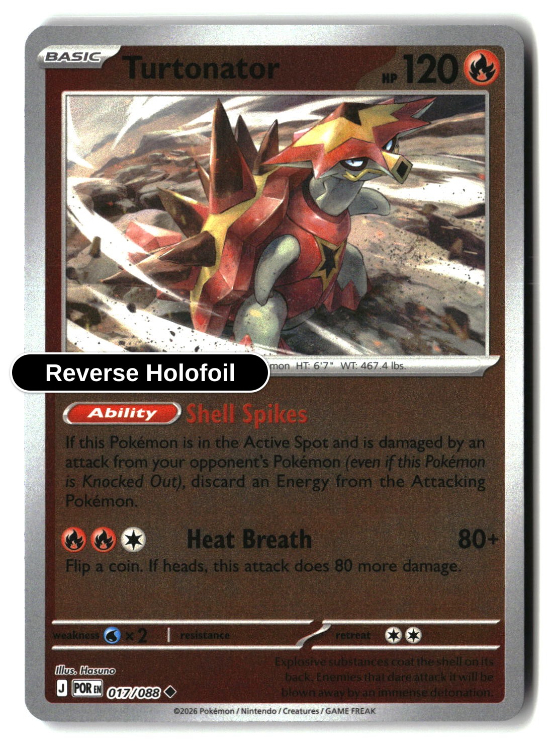 Turtonator - 017/088 - [POR - ME03: Perfect Order] - Reverse Holofoil