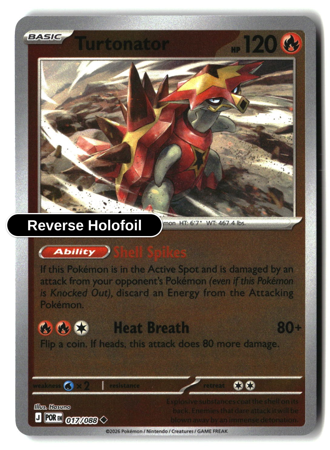 Turtonator - 017/088 - [POR - ME03: Perfect Order] - Reverse Holofoil