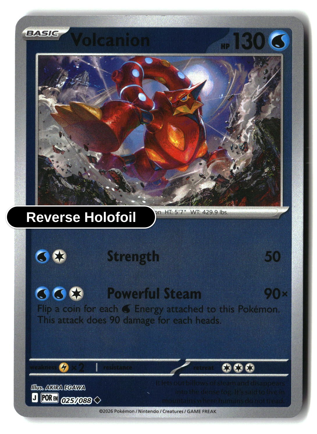 Volcanion - 025/088 - [POR - ME03: Perfect Order] - Reverse Holofoil