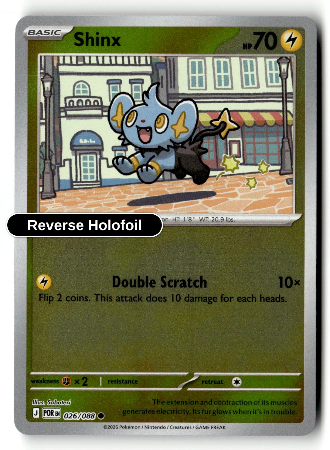 Shinx - 026/088 - [POR - ME03: Perfect Order] - Reverse Holofoil