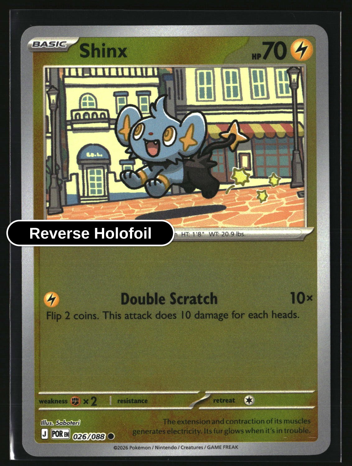 Shinx - 026/088 - [POR - ME03: Perfect Order] - Reverse Holofoil