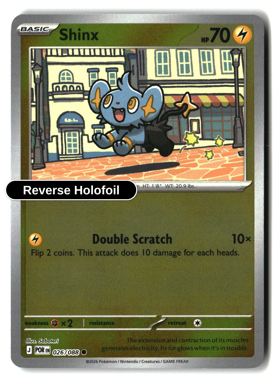 Shinx - 026/088 - [POR - ME03: Perfect Order] - Reverse Holofoil