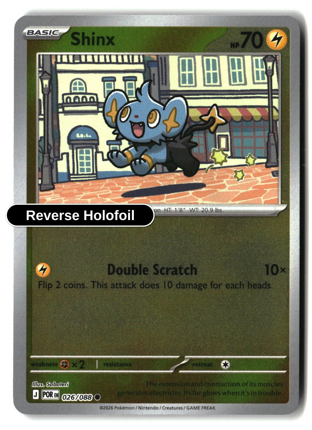 Shinx - 026/088 - [POR - ME03: Perfect Order] - Reverse Holofoil