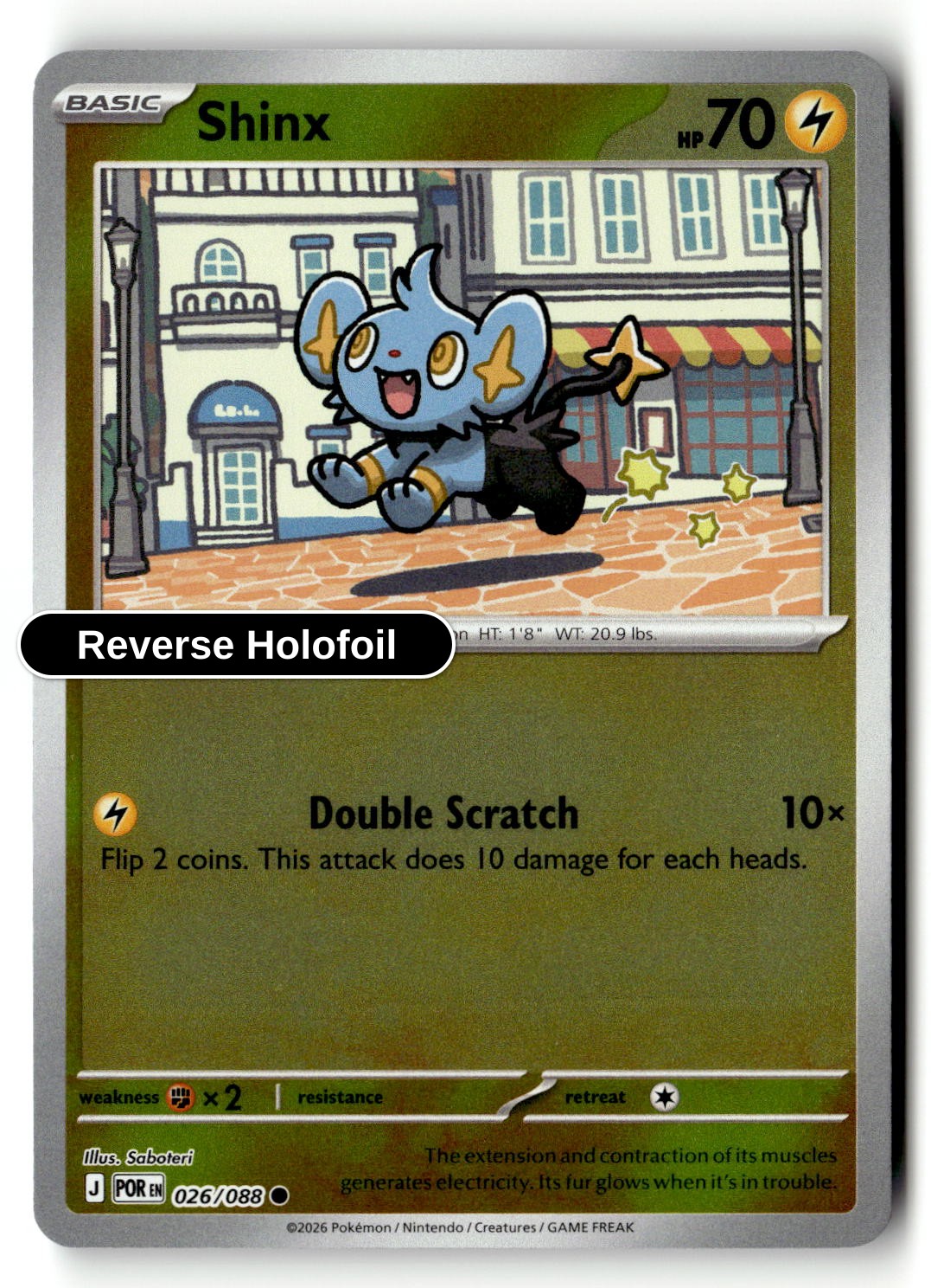 Shinx - 026/088 - [POR - ME03: Perfect Order] - Reverse Holofoil