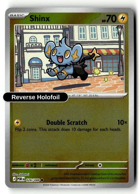 Shinx - 026/088 - [POR - ME03: Perfect Order] - Reverse Holofoil