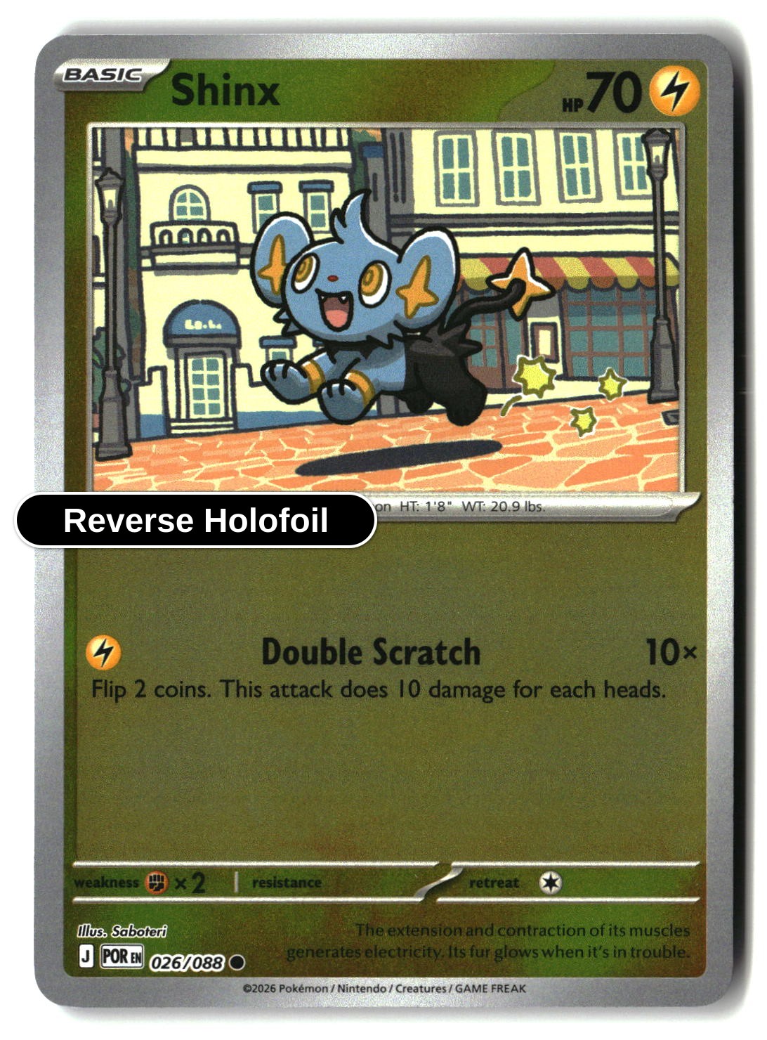 Shinx - 026/088 - [POR - ME03: Perfect Order] - Reverse Holofoil