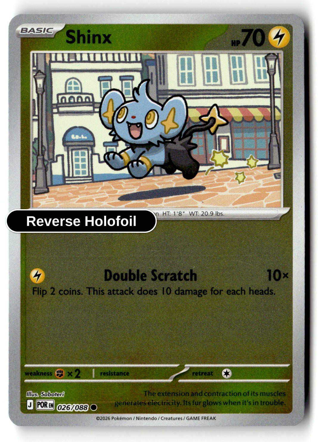 Shinx - 026/088 - [POR - ME03: Perfect Order] - Reverse Holofoil