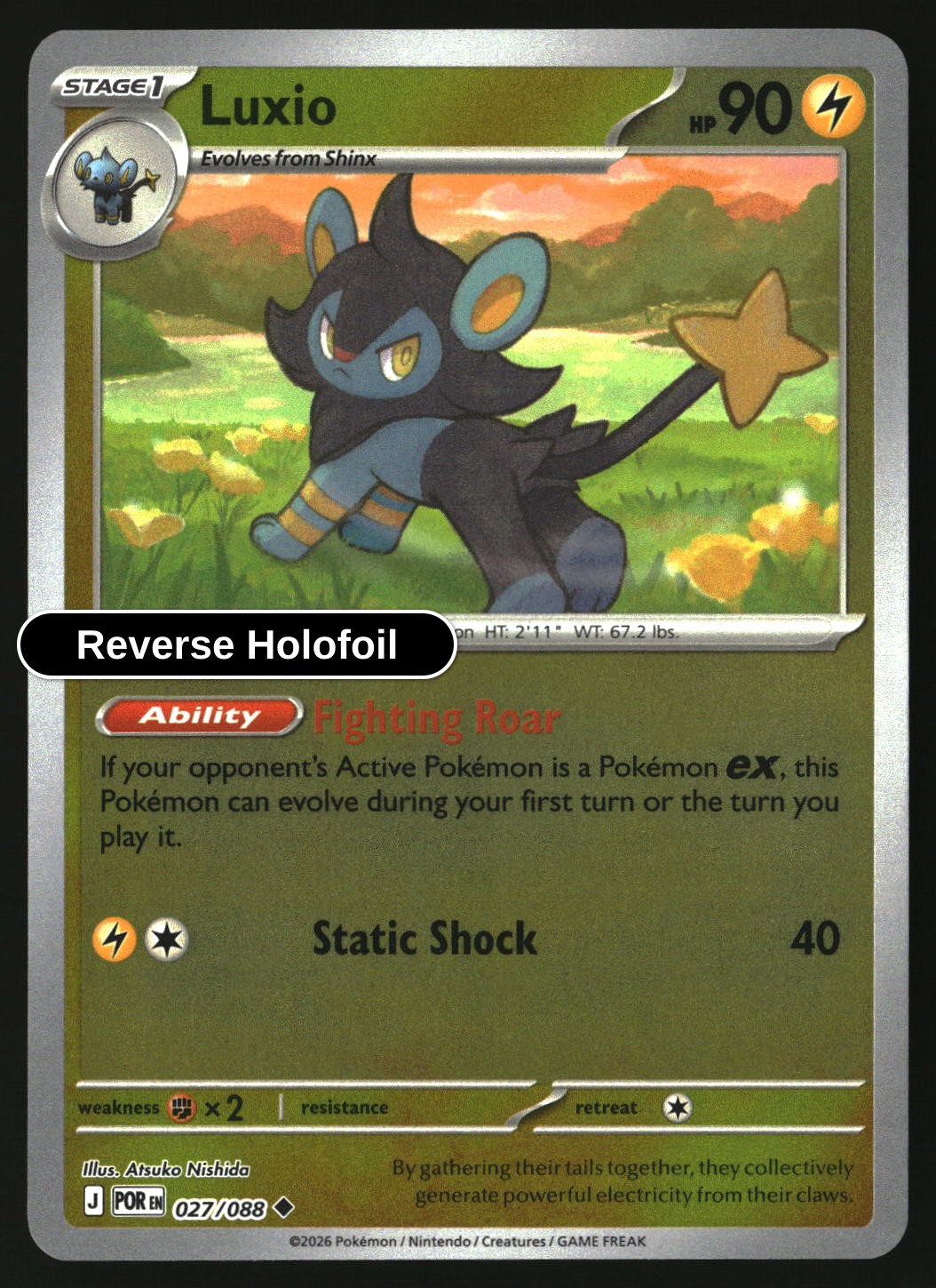 Luxio - 027/088 - [POR - ME03: Perfect Order] - Reverse Holofoil