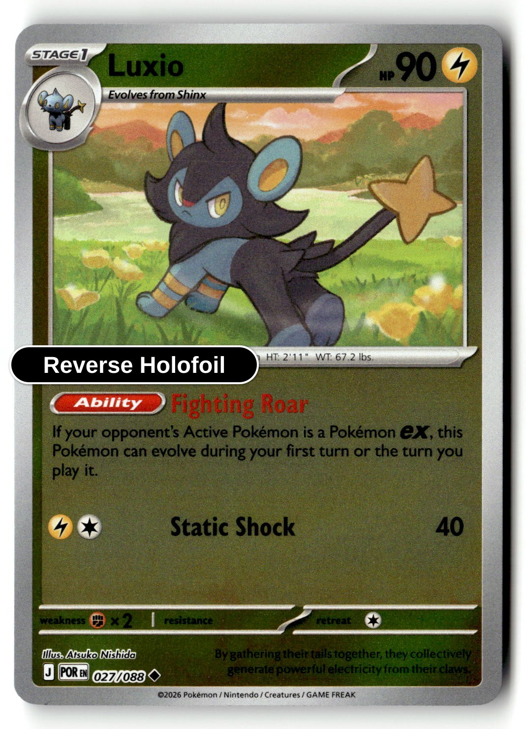 Luxio - 027/088 - [POR - ME03: Perfect Order] - Reverse Holofoil
