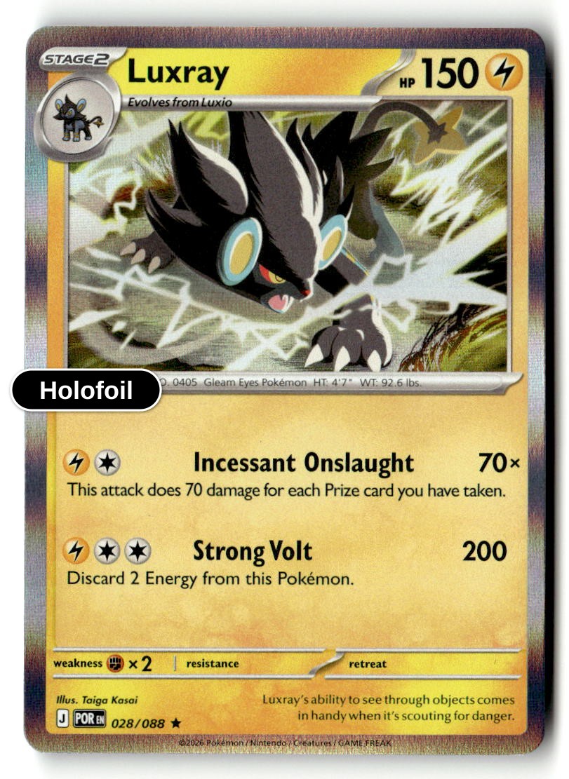 Luxray - 028/088 - [POR - ME03: Perfect Order] - Holofoil