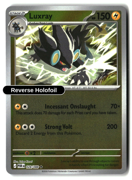 Luxray - 028/088 - [POR - ME03: Perfect Order] - Reverse Holofoil