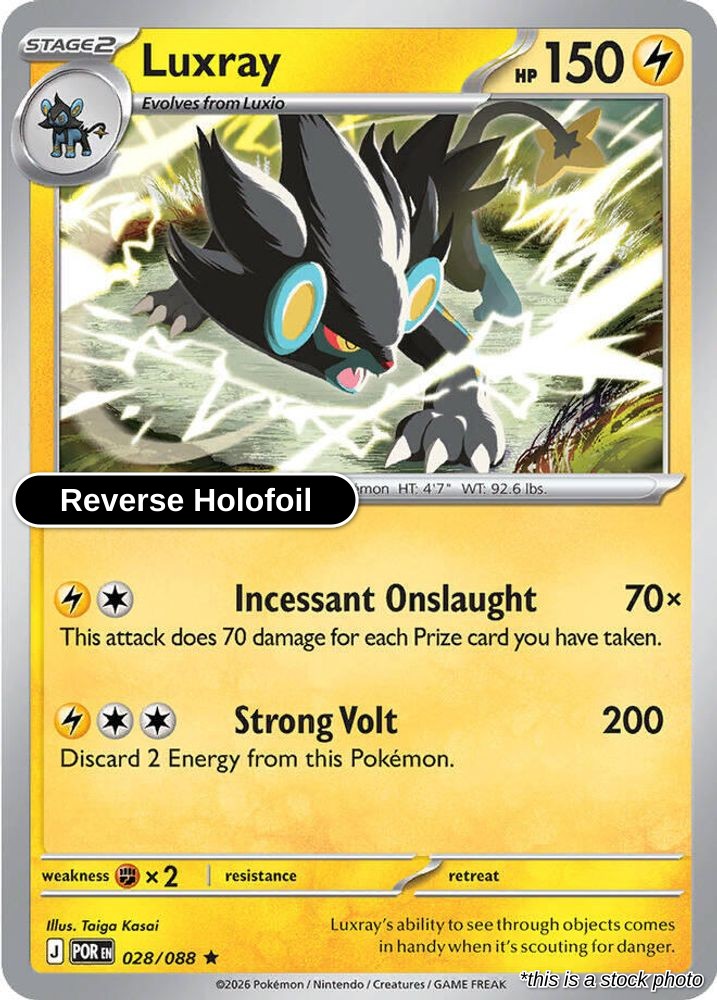 Luxray - 028/088 - [POR - ME03: Perfect Order] - Reverse Holofoil