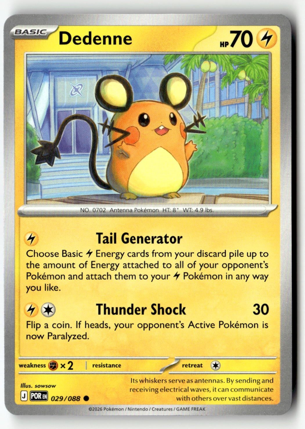 Dedenne - 029/088 - [POR - ME03: Perfect Order]