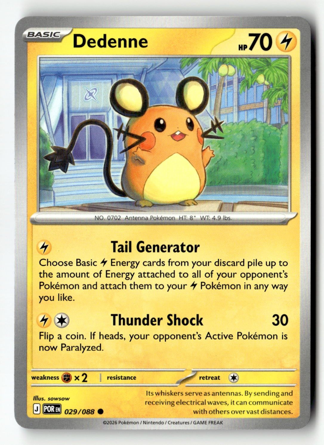 Dedenne - 029/088 - [POR - ME03: Perfect Order]
