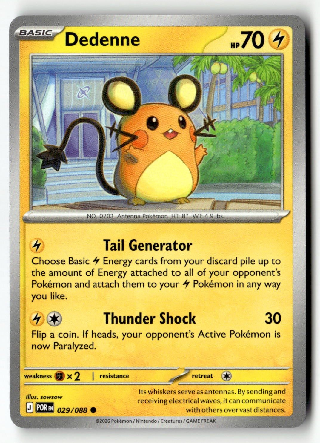 Dedenne - 029/088 - [POR - ME03: Perfect Order]
