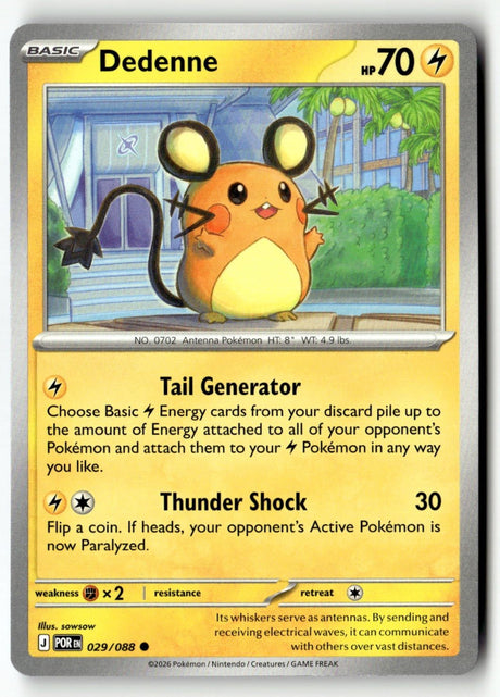 Dedenne - 029/088 - [POR - ME03: Perfect Order]