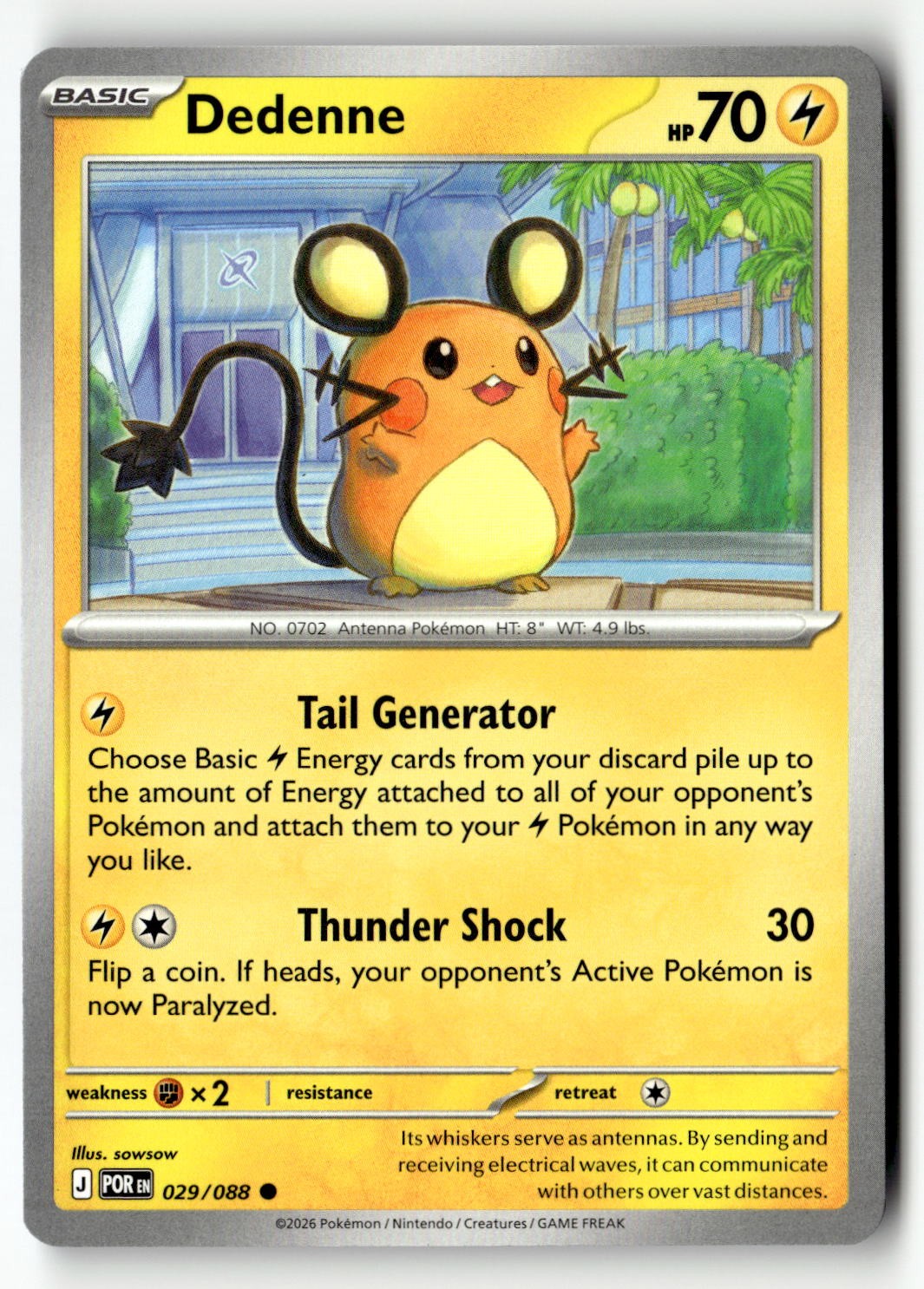 Dedenne - 029/088 - [POR - ME03: Perfect Order]