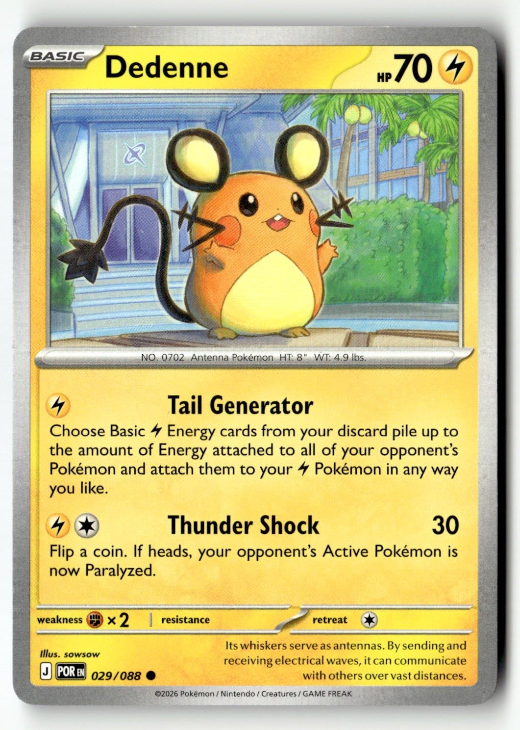 Dedenne - 029/088 - [POR - ME03: Perfect Order]