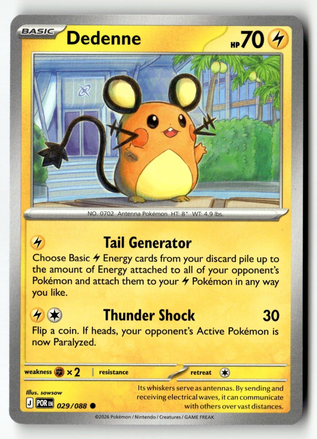 Dedenne - 029/088 - [POR - ME03: Perfect Order]