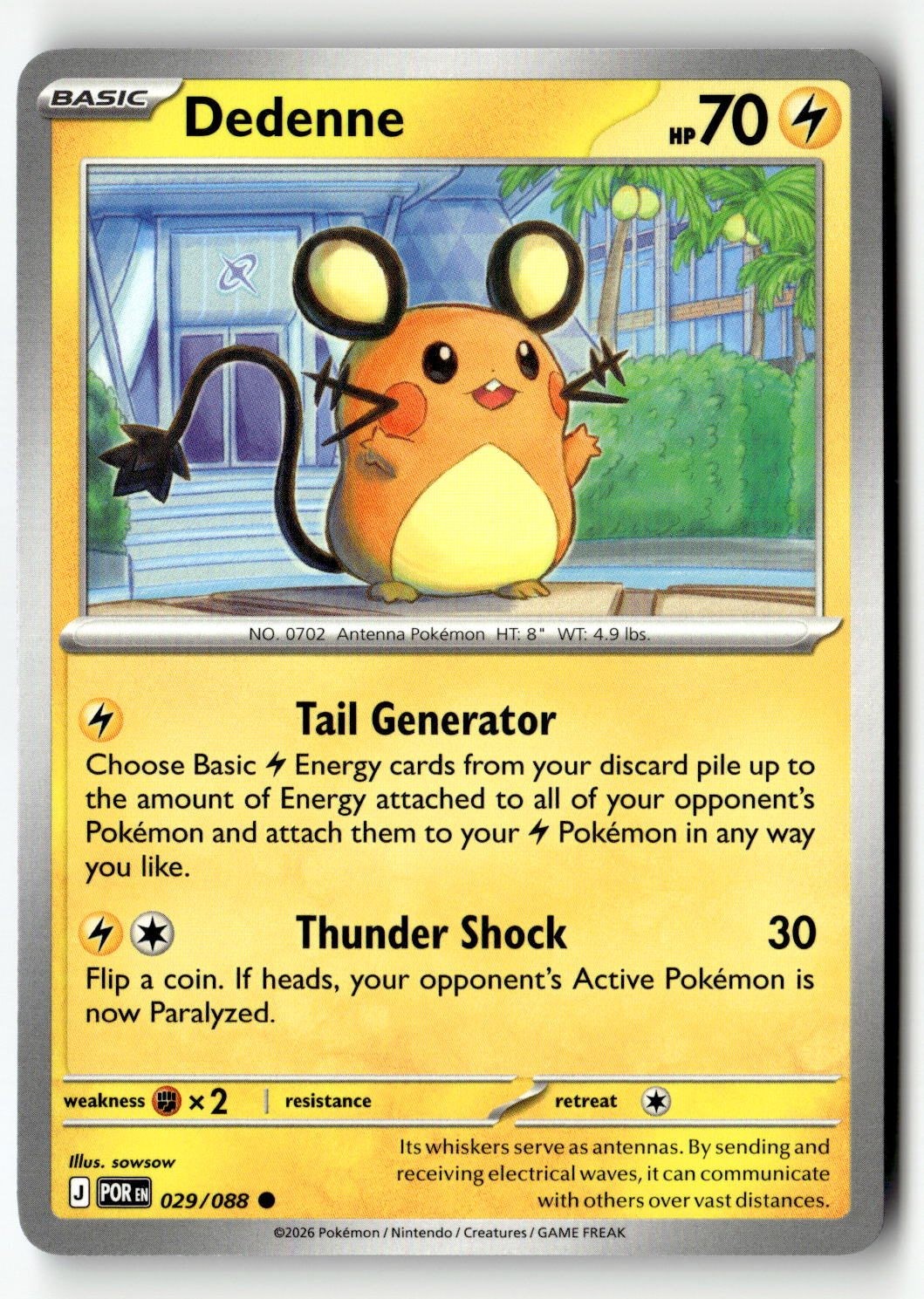 Dedenne - 029/088 - [POR - ME03: Perfect Order]