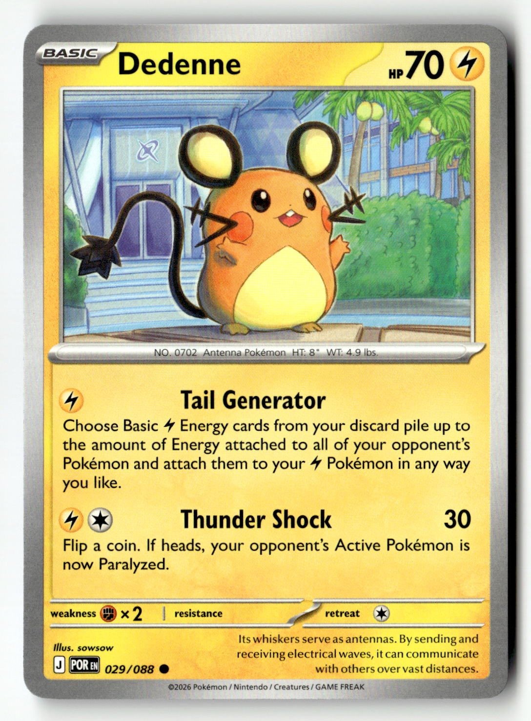 Dedenne - 029/088 - [POR - ME03: Perfect Order]