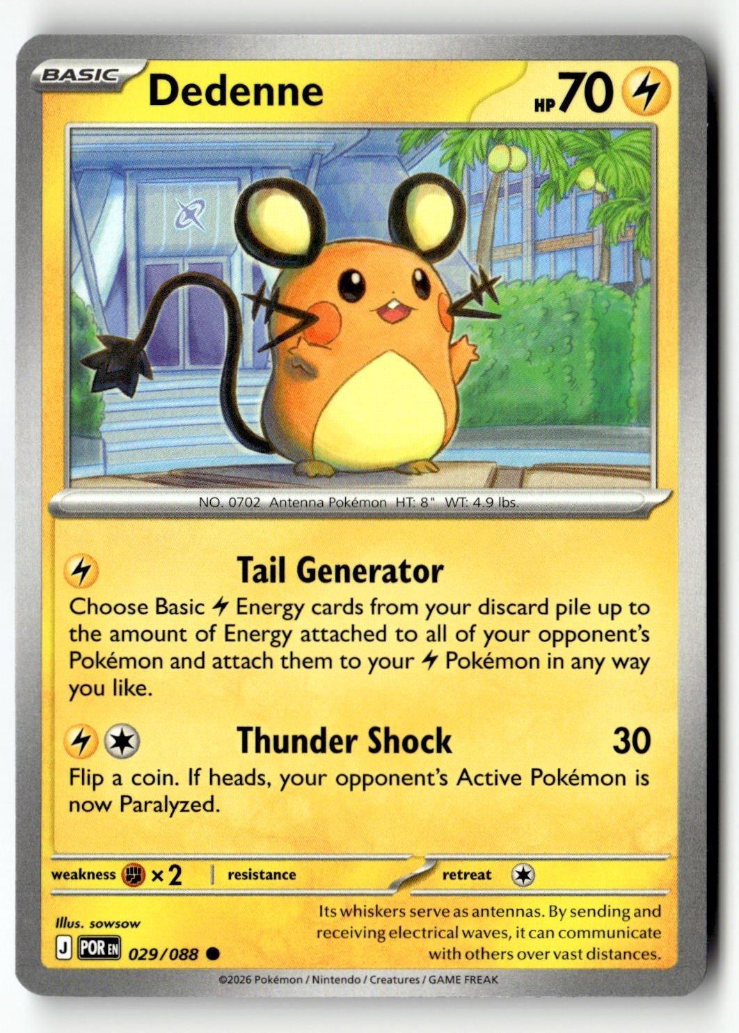 Dedenne - 029/088 - [POR - ME03: Perfect Order]